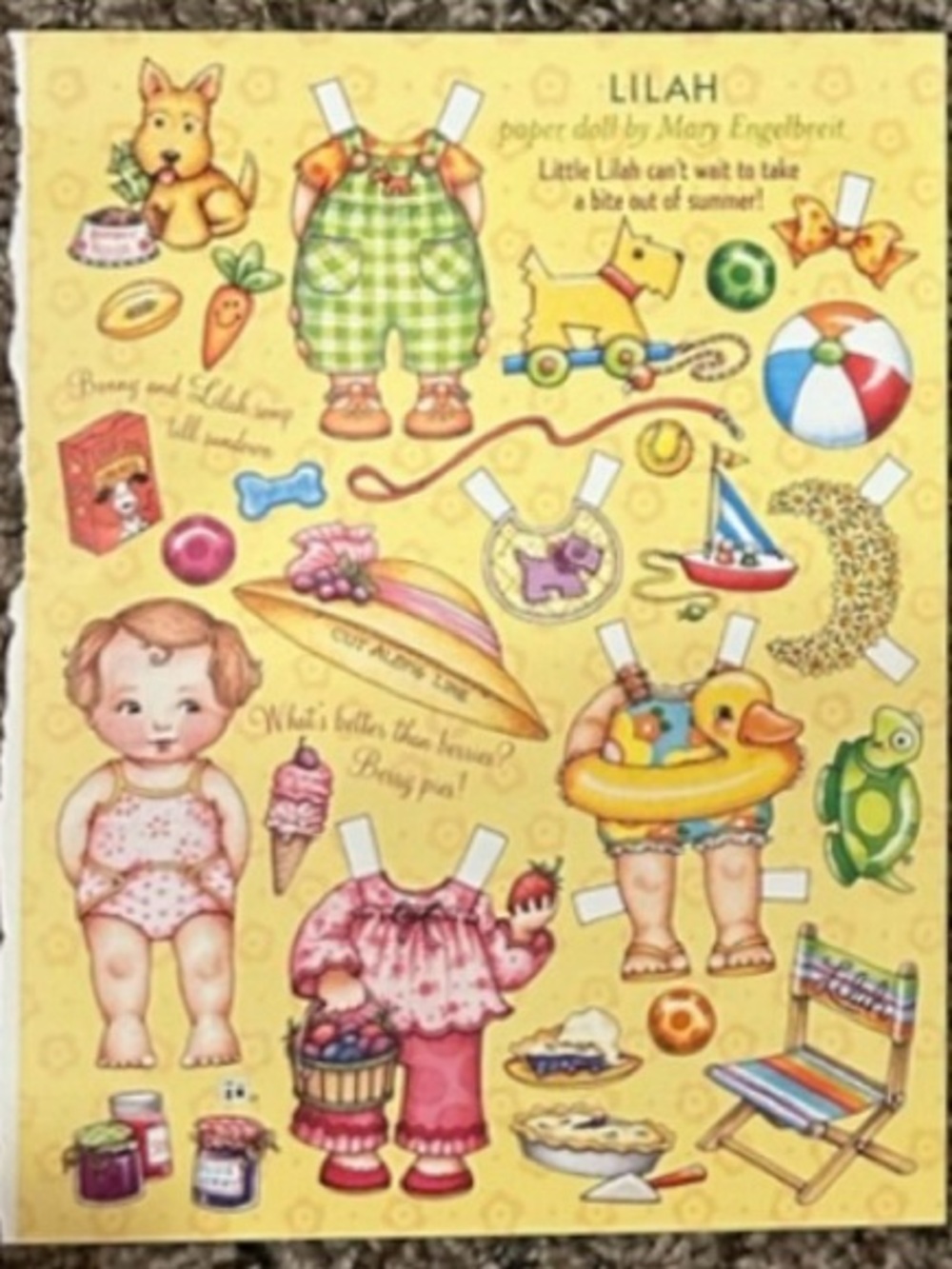 Mary Engelbreit Ann Estelle’s Sister Lilah Paper Doll Set Home Companion